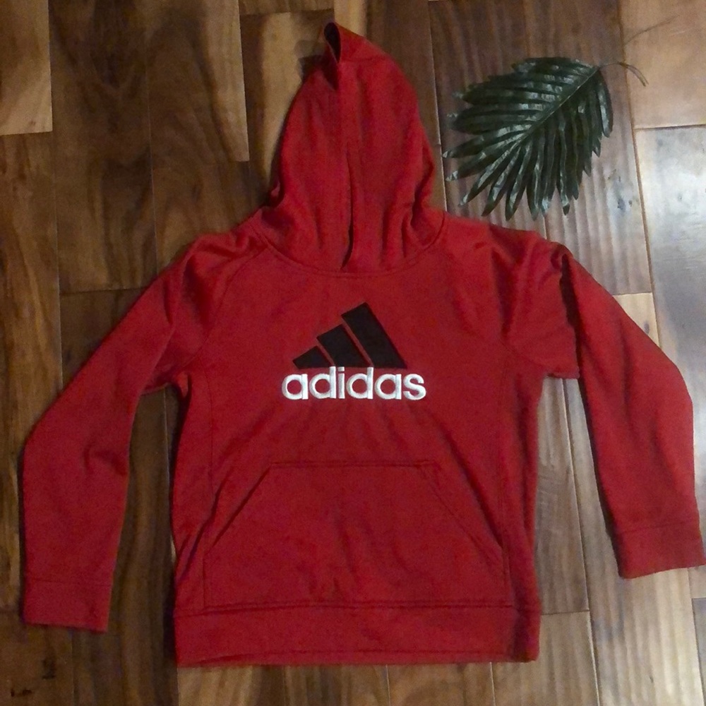 Adidas sweatshirt red medium 10/12
